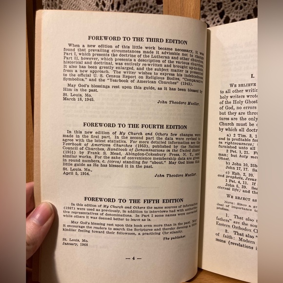 Vintage Booklet - My Church and Others - Evangelical Lutheran Church - Mueller - Picture 8 of 15